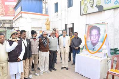 Death anniversary of former Chief Minister Sudhir Ranjan Majumder observed at Congress Bhavan in Agartala on January 4.
